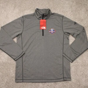 The North Face Tech Sweatshirt NWT Mens Medium Gray 1/4 Zip Polyester L/S Fleece - Picture 1 of 15
