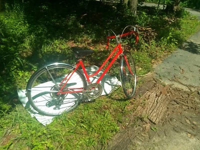 Neumáticos NUEVOS 1972 Damas Schwinn Super Sport Naranja Bicicleta de Carretera Filete Brazd Marco 19" Foto 1 de 4