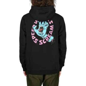 Santa Cruz Velocidad Ruedas Scream Cremallera Sudadera con Capucha - Negro - Imagen 1 de 3