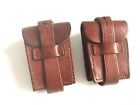 Genuine X2 LOT ARGENTINE ARMY WWI era Mauser Leather Pouches for Mauser Clips