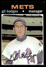 1971 Topps #183 Gil Hodges  New York Mets VG-VGEX Crease