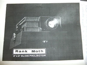 Instructions slide projector Rank Moth 2"x"2 35mm  CD/EMail xx - Picture 1 of 1