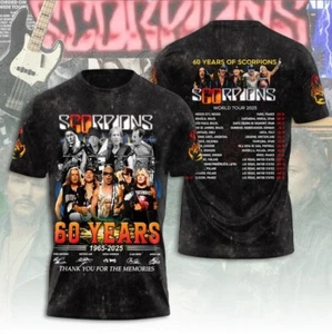 Scorpions Coming Home To Las Vegas 60 Years Of Scorpions 1965-2025 3D T-Shirt - Picture 1 of 4