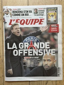 Journal L’Equipe N°25131  Du 05/06/2023 Benzema PSG Noah Roland Garros 40 Ans - Foto 1 di 12