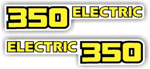 Calcomanías de arranque eléctricas se adaptan a pegatinas amarillas azules para Yamaha Warrior 350 87-04 - Imagen 1 de 2