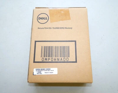 New Dell Secure Print Kit 0MP0HNA00 512MB DDR2 Memory Module Japan FREE SHIP! - Image 1 of 3