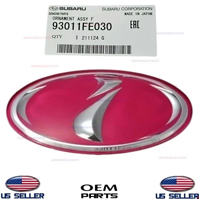 Original OEM Rosa "i" Parrilla Delantera Emblema Subaru Impreza WRX STI 2002-2011 Foto 1 de 4