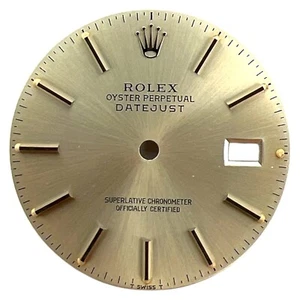 Genuine Rolex Oyster Perpetual Datejust 36mm Dial Champagne & Steel 16013 16233 - Picture 1 of 4