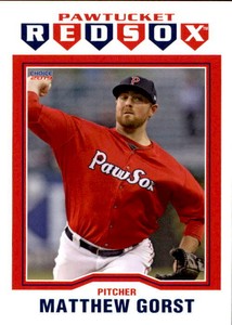 2019 Pawtucket Red Sox Choice #7 Matthew Gorst Johns Creek Alpharetta Georgia GA