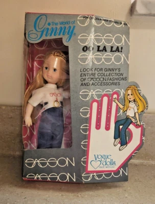 1981 年复古 Ginnette Vogue Ginny 娃娃 金发 Sasson 带盒 未拆封 — 第 1/4 张图片