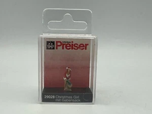 Preiser HO Scale #29028 Christmas Girl Santa's Gift Sack, 1:87, NIB - Picture 1 of 8
