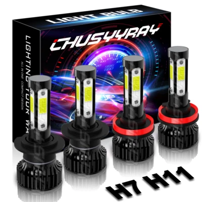 For 15 Hyundai Elantra GT 2013-2017 H7 H11 LED Headlight Combo Kit High Low Beam - Image 1 of 4