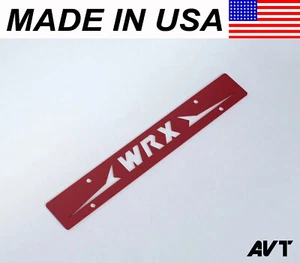 AVT WRX Front License Plate Delete V2 RED - Picture 1 of 10
