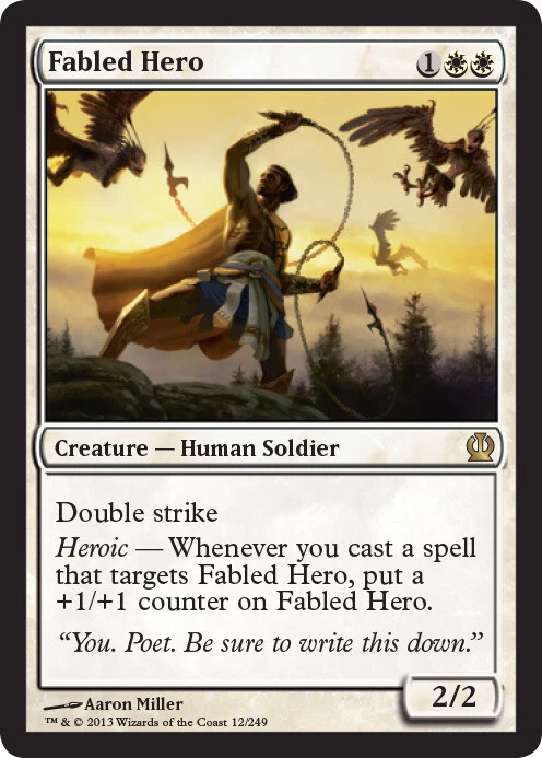Fabled Hero ~ Lightly Played Theros MTG Magic UltimateMTG White Card - Image 1 of 1