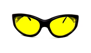 Vintage Vogue VO 2122-S Sunglasses For Men And Women 90s Black With Yellow Lens - Picture 1 of 5
