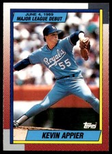 1990 Topps Major League Debut 1989 6 Kevin Appier Royals  Baseball Card