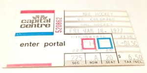Vintage 1977 NHL Hockey Ticket VS Colorado with coupon - Picture 1 of 3