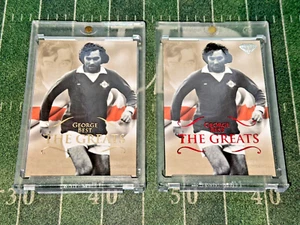 2011 Futera Unique World Football George Best The Greats LOT Ruby /450 SPππ₯ - Picture 1 of 5