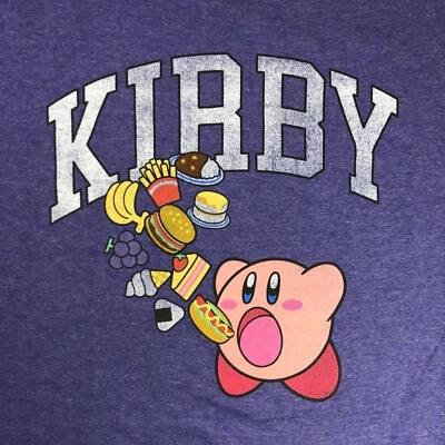 Kirby Men's T-Shirt 2XL Purple Mad Engine - Image 1 of 4