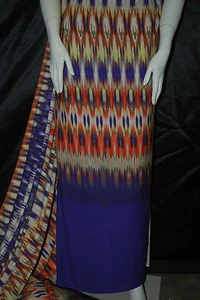 Viskose Spandex Jersey Print Strickstoff schönes Bordüren Design mehrfarbig - Bild 1 von 9