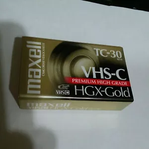 Maxell vhs-c hgx-gold tc-30 High Grade Videotape Cassette new - Picture 1 of 3