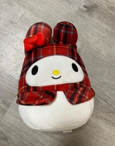 MY MELODY SANRIO SQUISHMALLOW PLÜSCH WINTER WEIHNACHTEN 10 Zoll kariert - Bild 1 von 2