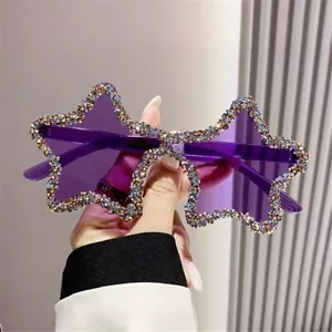 UV400 Protection Star Shaped Sunglasses Colorful Halloween Glasses Unisex - Picture 1 of 19