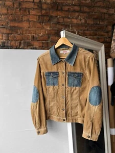S.Oliver Women’s Vintage 90's Corduroy Denim Jacket Button Brown Size - 36 (S) - Picture 1 of 12