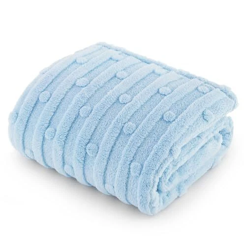  Manta para Perros Pequeños Lavable - Suave Esponjosa Cachorro S (25x35") Punto Azul Foto 1 de 4