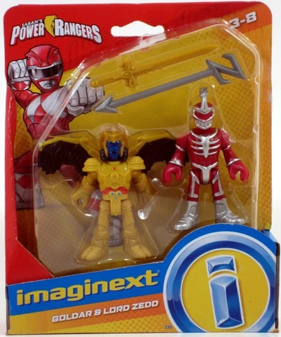 FP Imaginext Power Rangers GOLDAR & LORD ZEDD 3 inch Figures MMPR NEW Cover