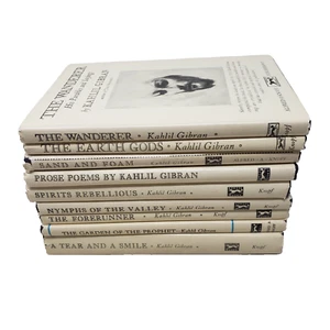 Kahlil Gibran Book Series Mixed lot of 9 Hardcover Books Dust Jackets Borzoi - Picture 1 of 8