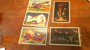 Five 1939 NEW YORK WORLD'S FAIR Postcards - Picture 1 of 7