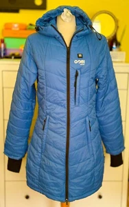 Gobi Heat Victoria beheizbarer Damen Puffer Mantel blau mit Batterie - Größe M - Bild 1 von 10