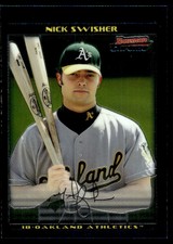 2002 Bowman Draft Picks & Prospects Nick Swisher Rookie Oakland Athletics #BDP16