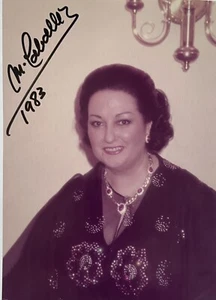 17) Montserrat Caballe signiert Musik Oper Foto Signatur Unterschrift Autogramm - Bild 1 von 2