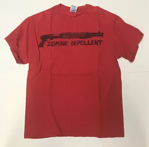 Resident Evil Zombie Repellent Shirt 2005 size Medium M & O Knits - Picture 1 of 6
