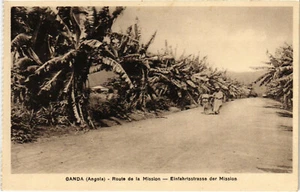 PC CPA ANGOLA / PORTUGAL, GANDA, ROUTE DE LA MISSION, alte Postkarte (b21640) - Bild 1 von 2