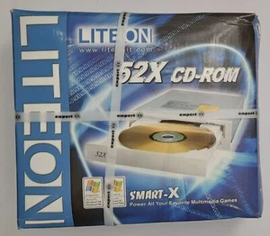 Lite-On LTN-5291S 52x IDE Unidad CD-ROM (Retro, NOS, 2004) - Imagen 1 de 6