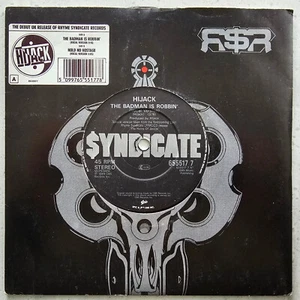 Hijack – The Badman Is Robbin' / Hold No Hostage - Rare 1989 Hip Hop Britcore 7" - Picture 1 of 4