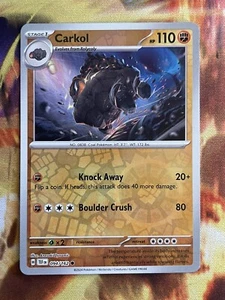 Pokémon TCG Carkol SV05: Temporal Forces 094/162 Reverse Holo Common - Picture 1 of 1