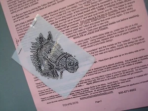 Pferdekopf Bügelbild Hot Fix Transfer - kostenloser US-Versand! - Bild 1 von 4