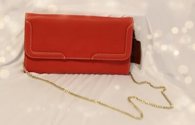  Bolso de mano de cuero para mujer ARIA CLUTCH - Hecho en Italia - Cuero de becerro Foto 1 de 2