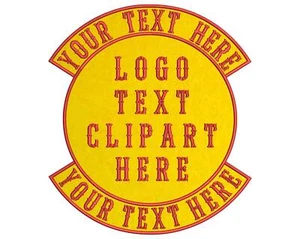 1 Color Embroidered Patch, Custom Embroidered, Custom Embroidery, Motorcycle ... - Picture 1 of 1