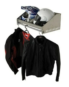 Rider Cargo Aluminum Helmet Storage Rack Shelf Hanger Race Trailer Garage Moto - Bild 1 von 6