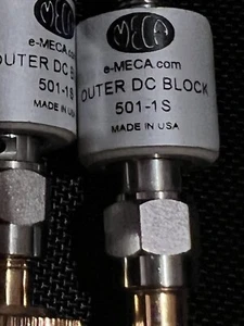 E-Meca 501-1S  Outer DC Block 0.40-18Ghz Agilent 8493B Compatible - Picture 1 of 2