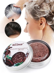 Barra de champú inversa gris orgánico - esencia vegetal para oscurecer el cabello champú barra de jabón - Imagen 1 de 12