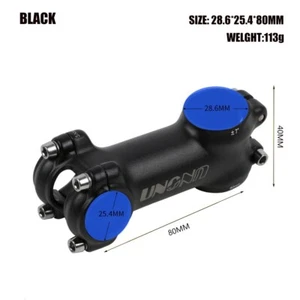 UNO Bicycle Stem ±7° Folding Bicycle Ultralight 80MM Aluminum Stems 25.4mm - Picture 1 of 1