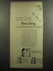 1952 Frances Denney Ad - Invisible Beauty Strap, Texture Tint