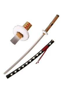 One Piece Trafalgar Law Kikoku Wooden Sword Cosplay Prop 105-110cm Uk - Picture 1 of 1