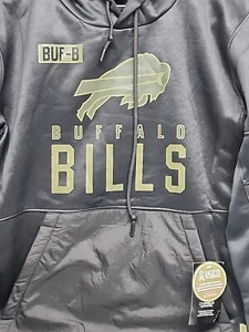 Buffalo Bills NFL Nike Hoodie Sweatshirt Salute to Service Black Gold Sz Small - Picture 1 of 9